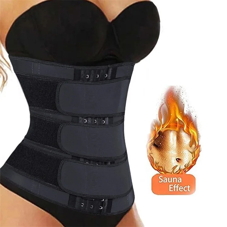 Wholesale Custom Faja Neoprene Vest Belt Waist Trainer Zipper Straps Sweat Shaper Waist Trimmer Tummy Corset For Women