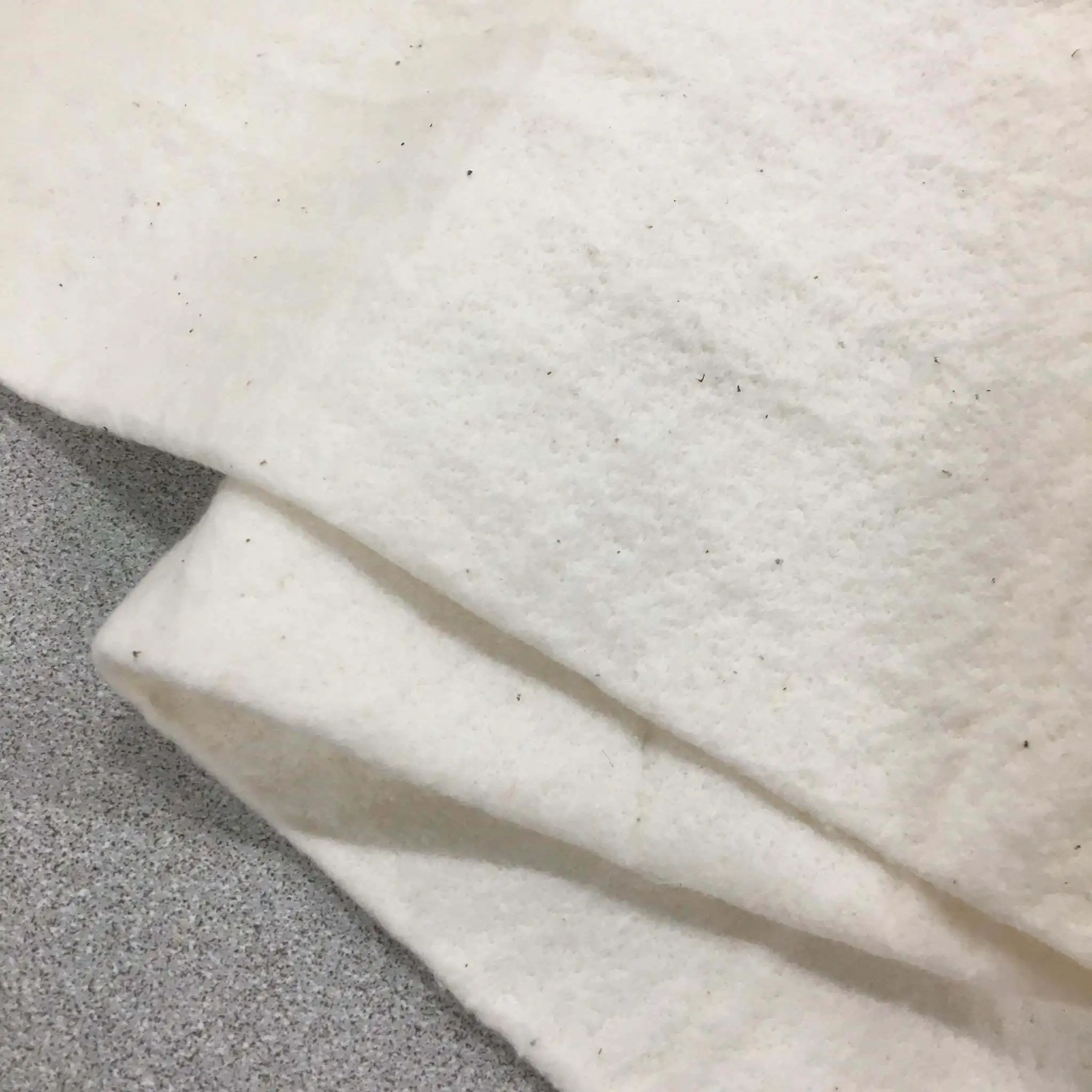 Needld puched  cotton bamboo batting cotton felt in piece