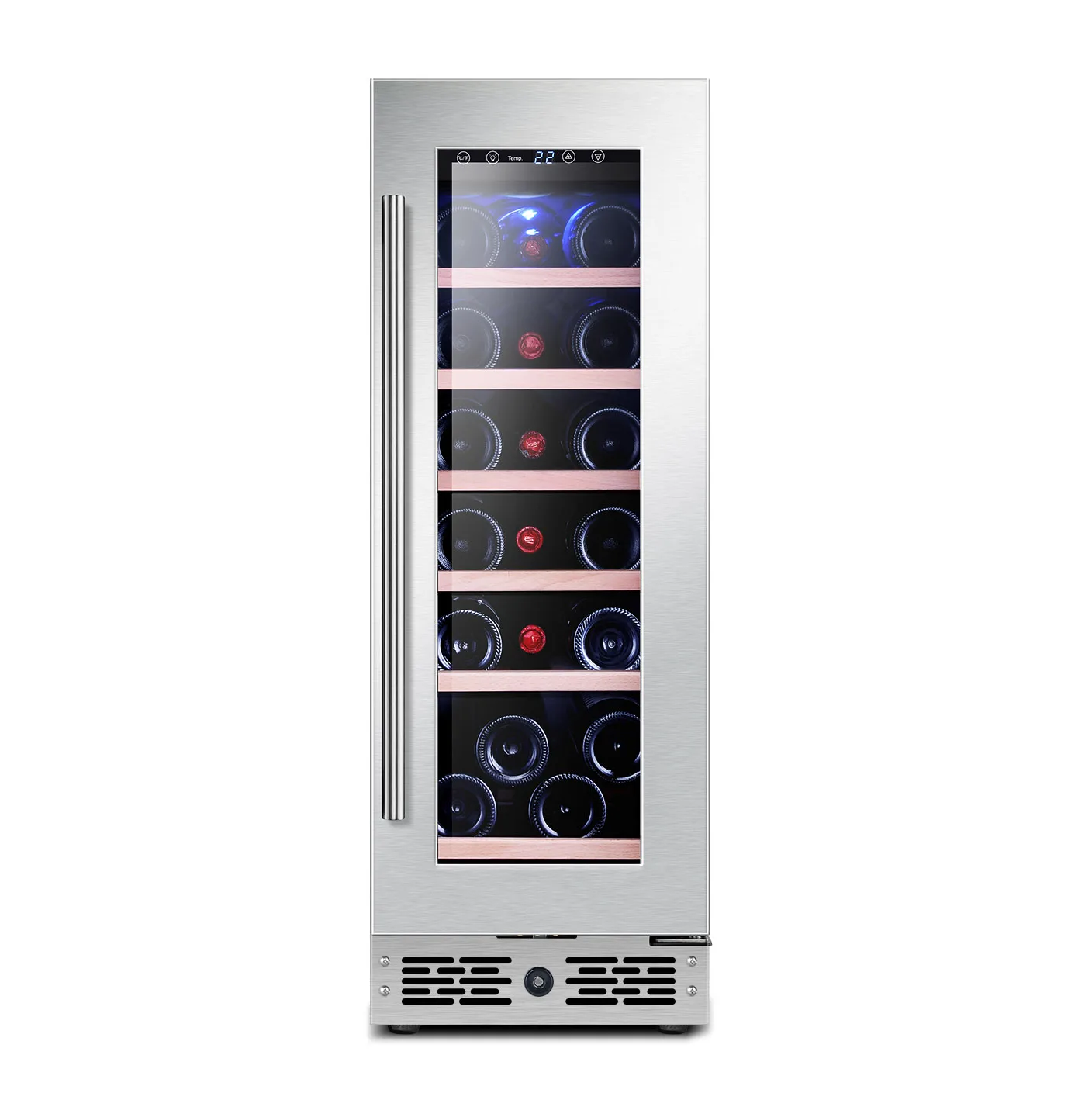 Compressor Thermostat Red Wine Refrigerator Small Built-In Wine Cooler For Household