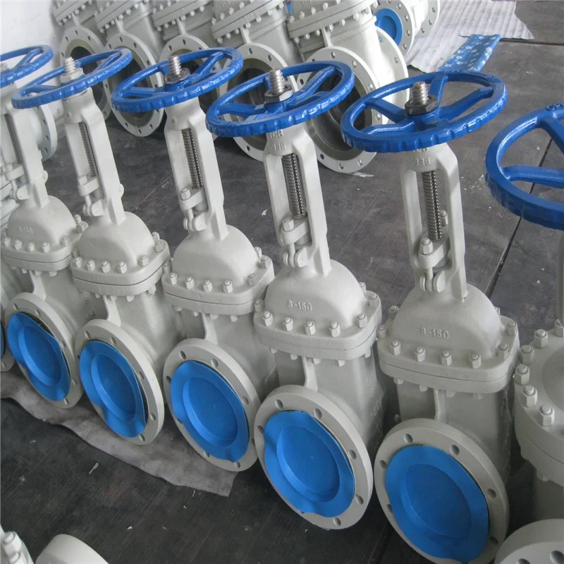 Carbon Steel Flanged Gate Valve API 600 cast iron ASTM A216 wcb body material api 6a dn80 end flange 150LBS gate valve