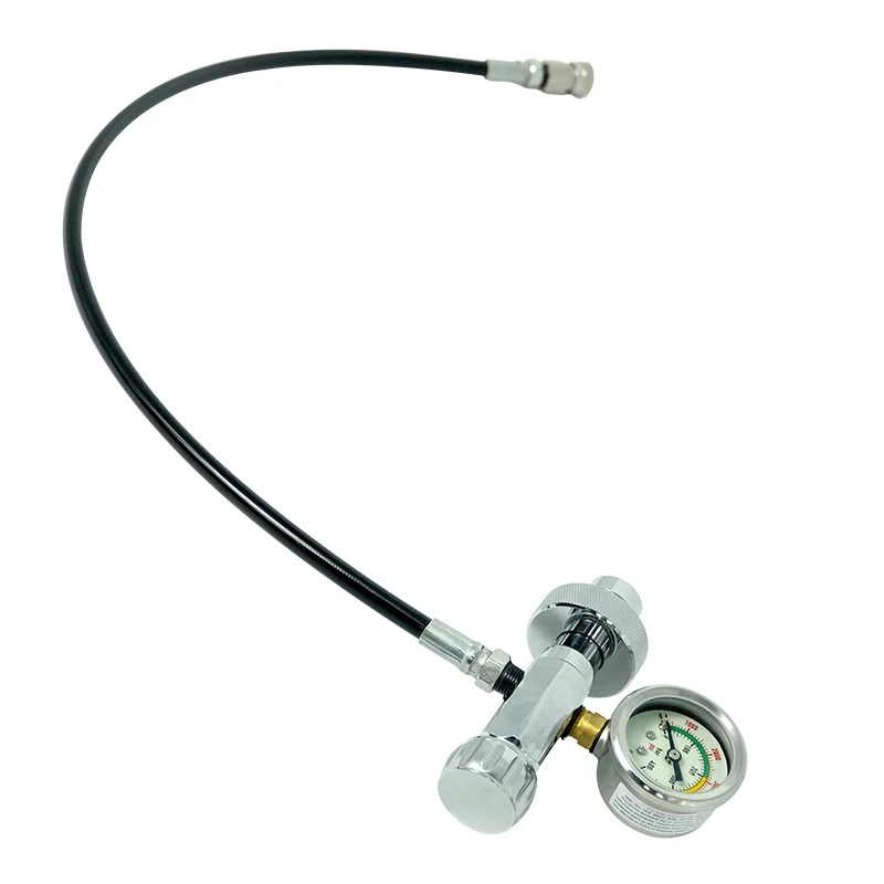 Directly see the pressure value when inflating universal scuba adapter Swimming accessories