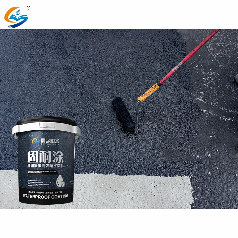 Polymer Cement Based Thick Elastomeric Waterproof Rubber Outdoor Concrete Roofing Roof Wall Water Insulation Coating Paint