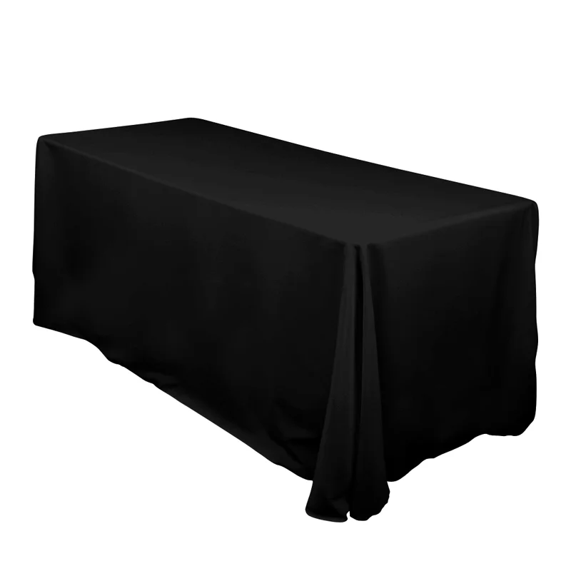 100% Polyester Rectangle Cheap Wholesale Promotional Restaurant Buffet Table Cloths