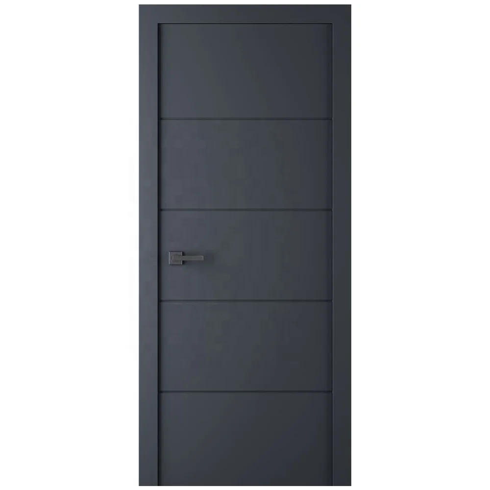 Good quality of PVC laminated design solid wood internal MDF doors