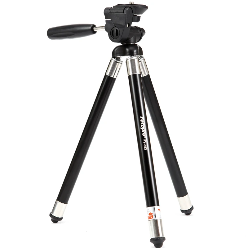 Fotopro 8 Section 3- Way Video Head Travel Lightweight Compact Camera Digital Tripod for Camera DSLR