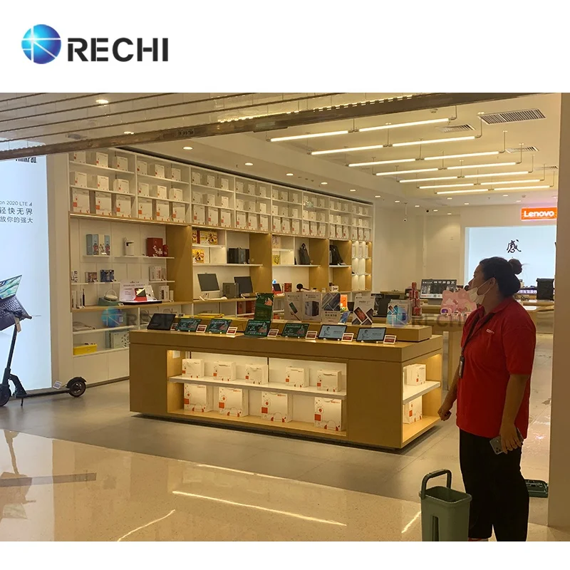 Розничная продажа арматура RECHI для магазина мобильных телефонов демонстрационный стол и аксессуары телефона полка электронного дизайн крепление