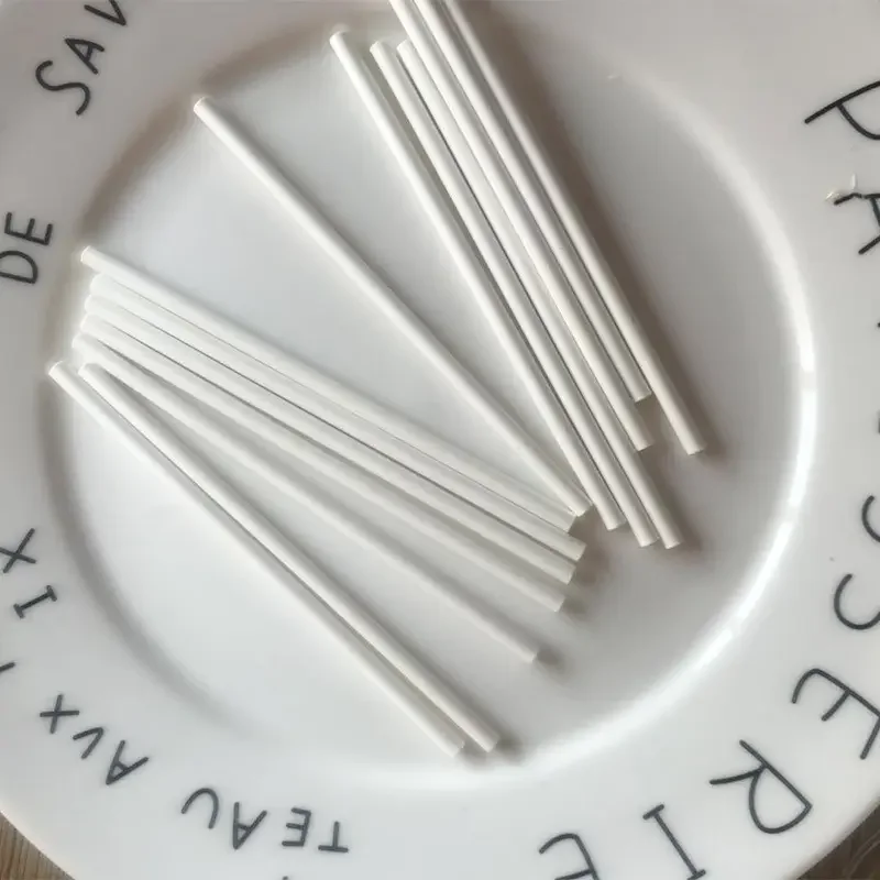 Wholesale Customized  Home Baking DIY Food Grade Cake Candy Chocolate Sugar Stick Lollipop White Paper Stick