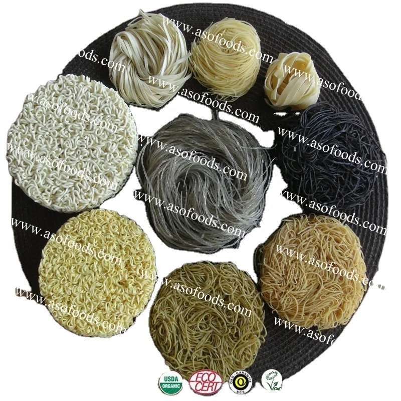 Yellow Shirataki Konjac Noodles Machine Korean Noodles Yummy Instant Noodles ODM and OEM Offer Private Label Hand Made Straight