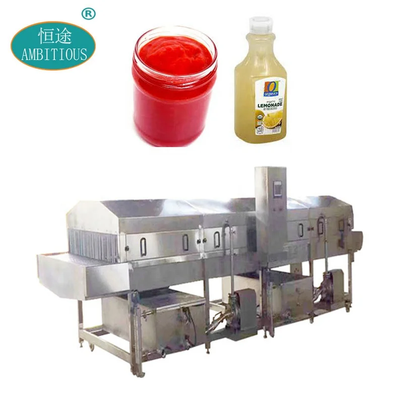 Промышленный Особенности пастеризаторах с томатная паста солений консервы воды пастеризованное машина банок пастеризатор тоннеля