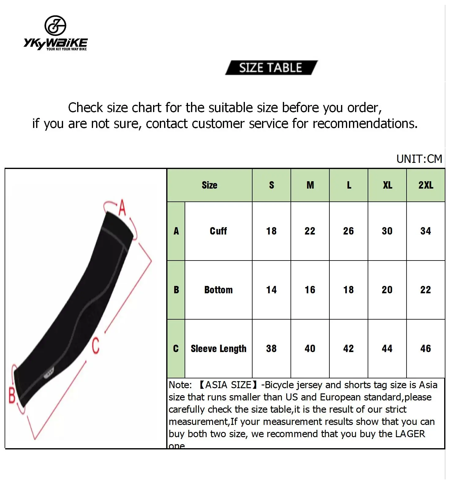 YKYWBIKE Custom breathable elastic arm sleeve  long arm sleeve cycling arm sleeve
