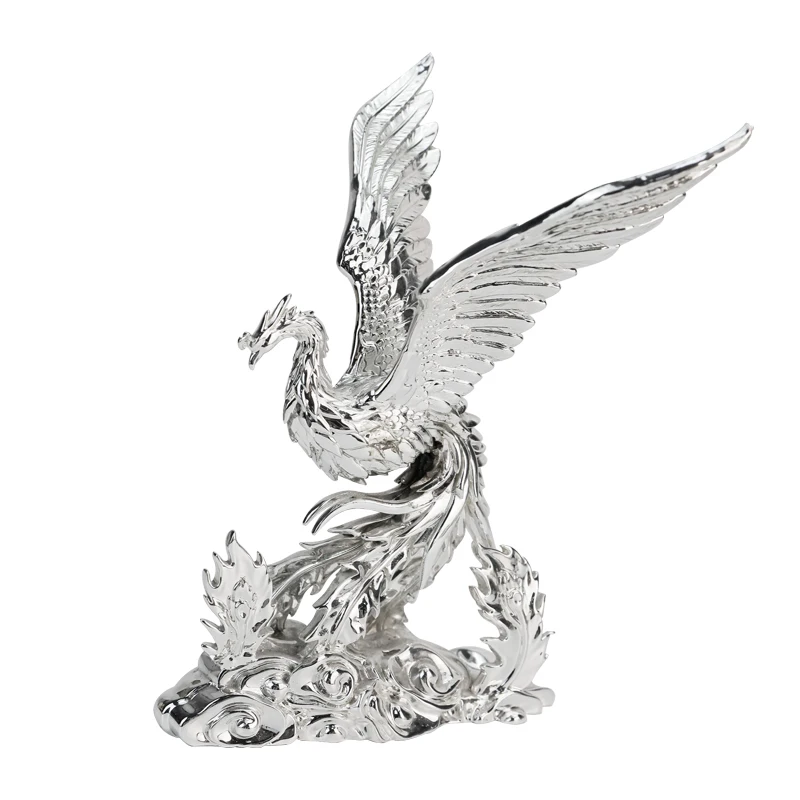 Living Room Wine TV Cabinet Office Crafts Phoenix Sculpture Decoration Ornaments For Home