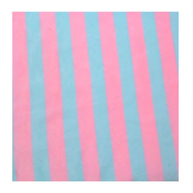 
100% Polyester stiped printed soft solid flannel fabric for baby 