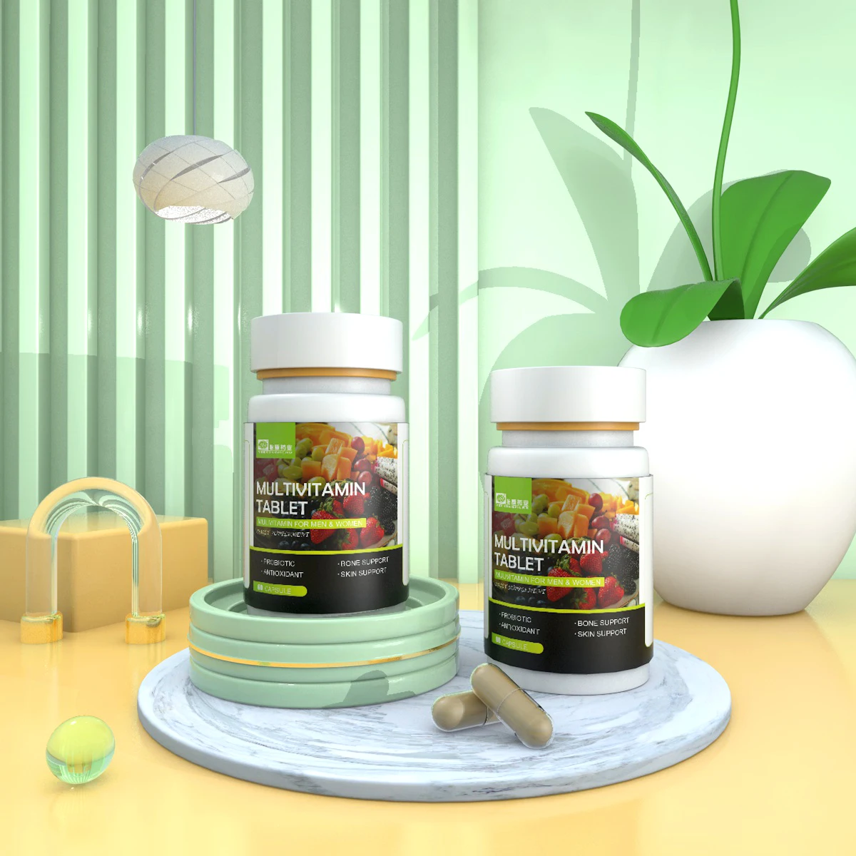 Multivitamin oral capsule