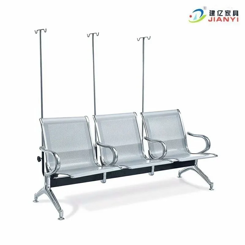 Airport Hospital Railway Station Church Office Metal Public Bench Seating Steel Waiting Chair