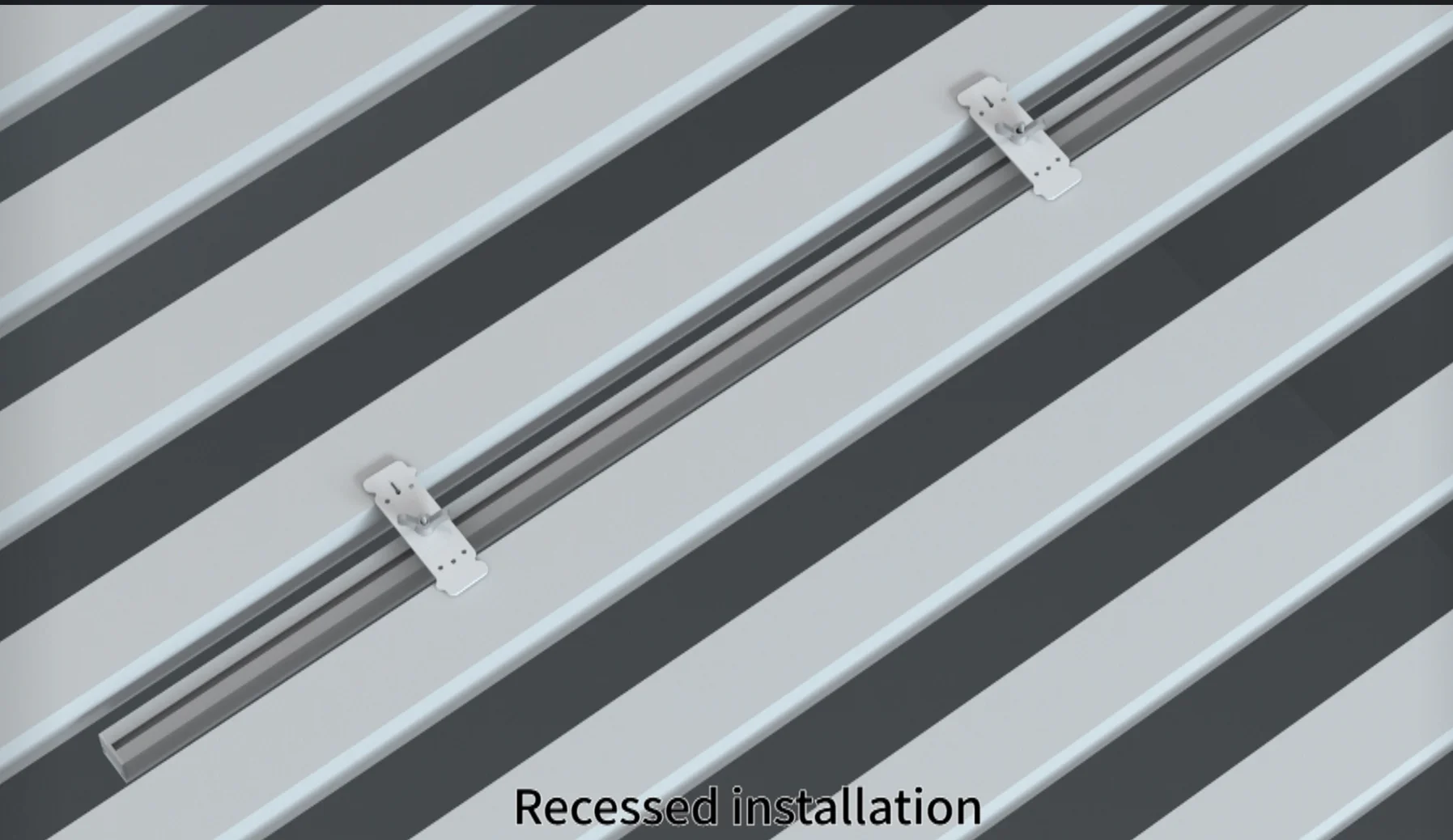 LED grille linear light Household No Main Light Anti Glare Strobe Recessed Living Room Square Idoor Lighting