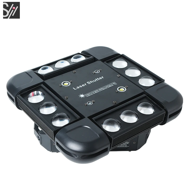 Профессиональное сценическое освещение DMX светодиодное 120 Вт RGBW движущееся головное диско DJ Бар Свадебный лазерный луч вращающаяся лазерная вспышка