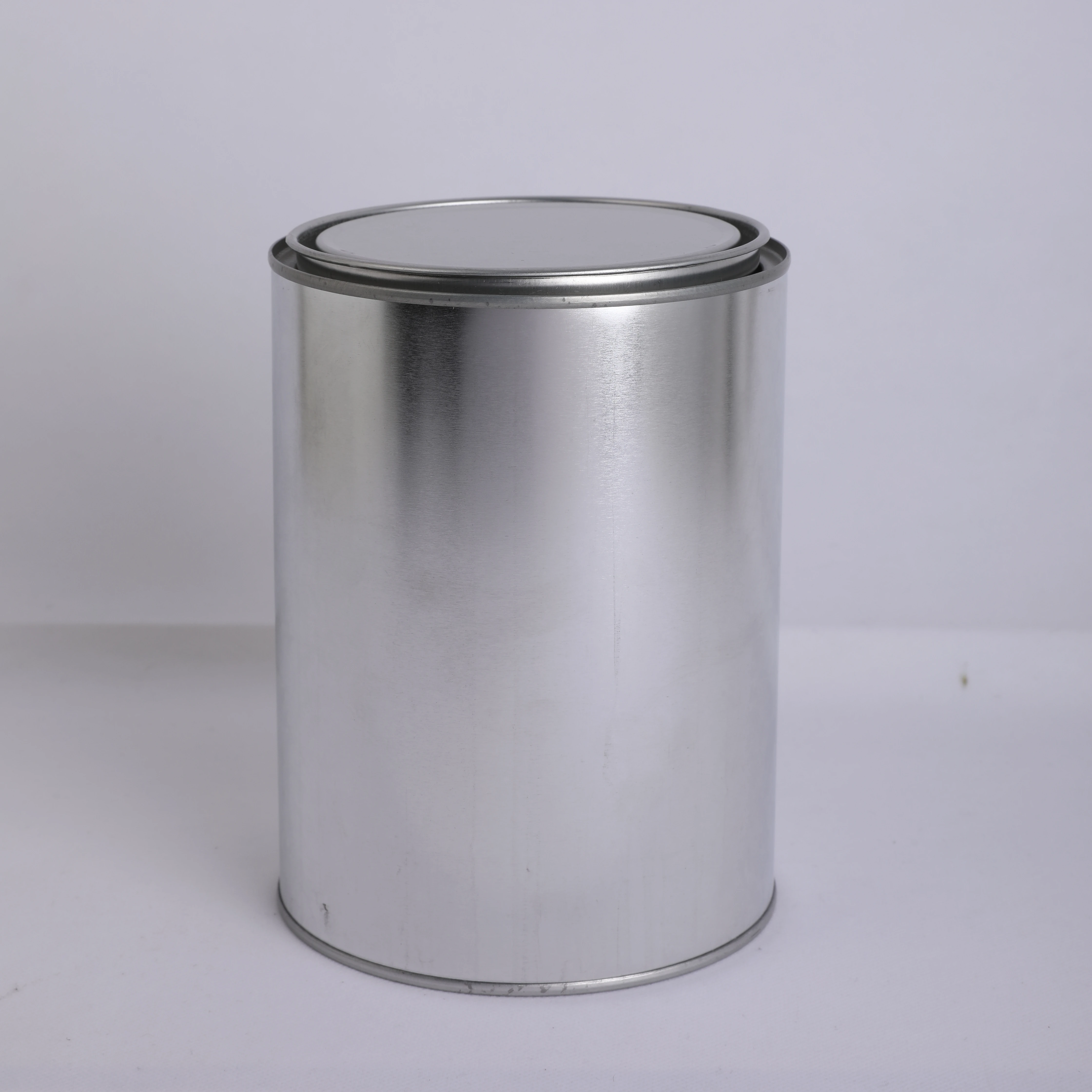 Wholesale 2L round Metal Tinplate Paint Tin Cans Custom Empty Jar with Lever Lid Chemical Aerosol Packaging Logo Printing Option