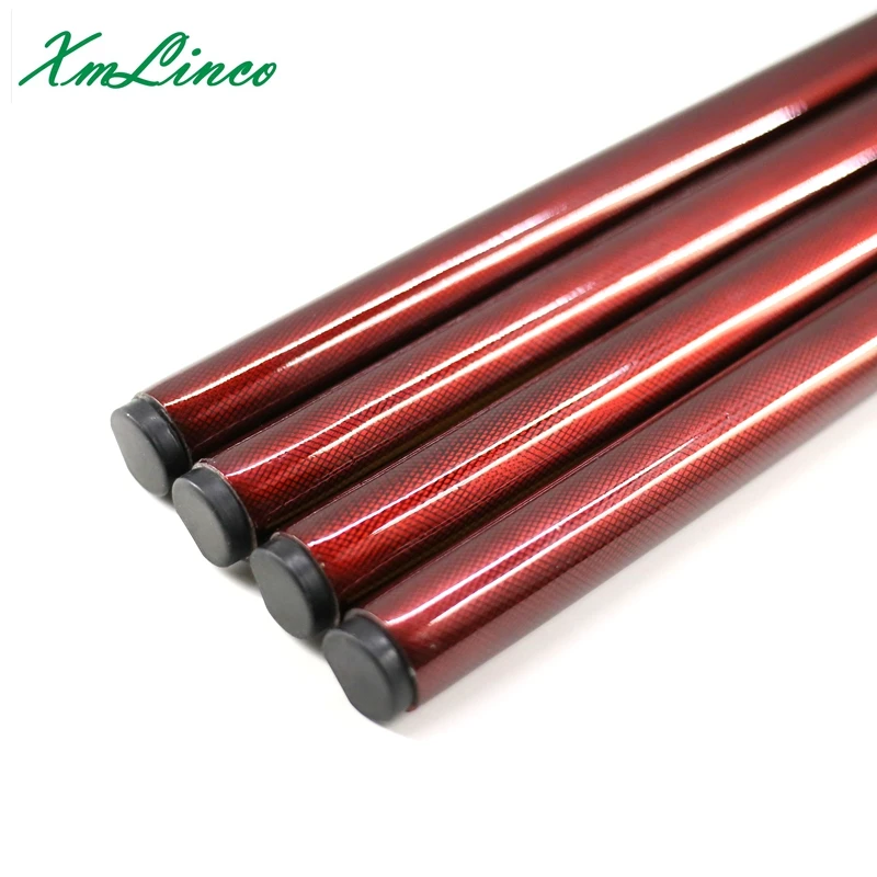 Xmlinco hotselling red color 9mm cue tip carbon fiberglass snooker pool cue