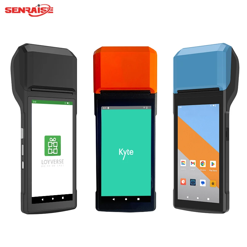 New Arrival Android Mobile POS Handheld Terminal with Receipt Printer NFC & WiFi Connectivity Safeware Certified Made in China