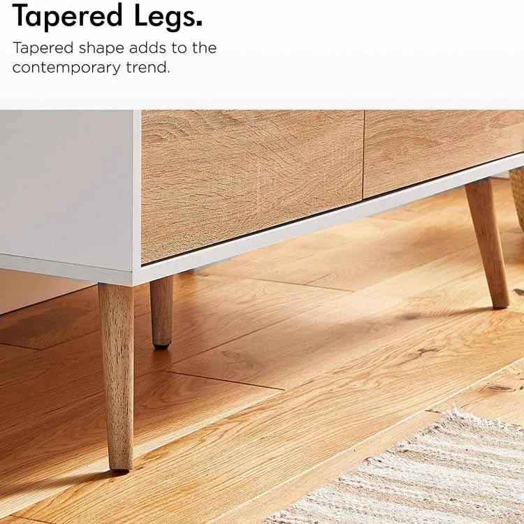 Manufacturer Wholesale Price Close Storage Bedroom Closet Wooden Panel Cloth Cupboard Wardrobe with 2 Drawers