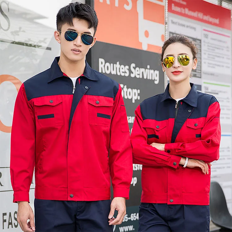 Высококачественные мужские рабочие куртки и брюки рабочий Рабочий Комбинезон