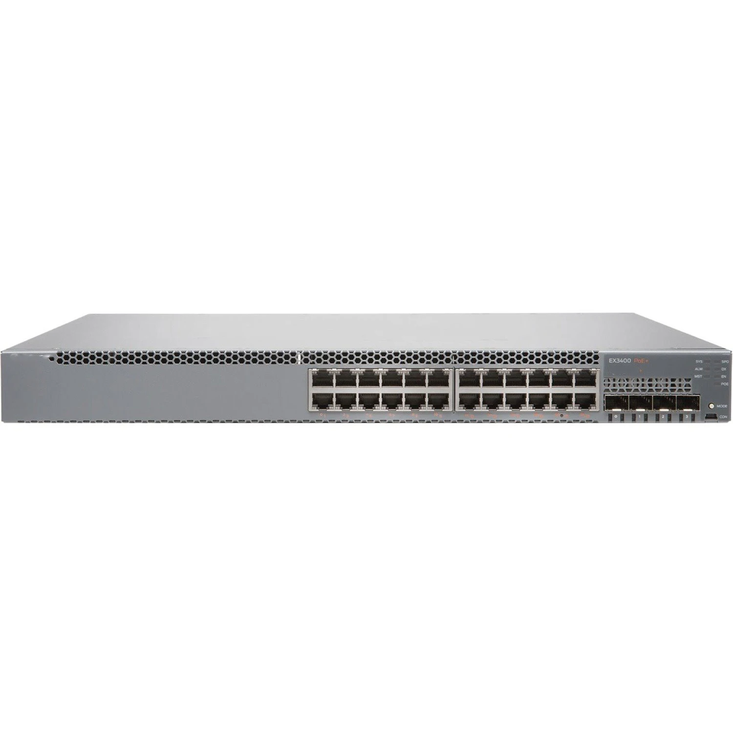 EX3400-24P гигабитный коммутатор Ethernet 24-портовый 10/100/1000 базовый PoE + 4x1/10 г SFP/SFP +