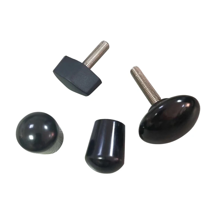 M5 M6 M8 M10 T Shape Triangle  Plastic Bakelite Knob brass insert handle knob