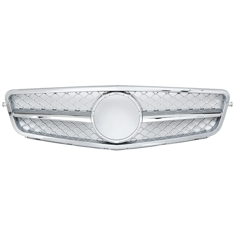 
W204 63look grille silver tunning grille amg look upgrade hot sale 