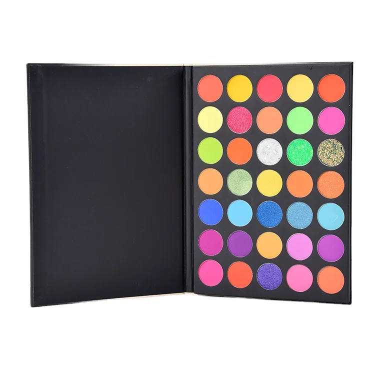 eyeshadow 35 colors sunset glory long lasting vegan mineral glitter shimmer highpigmented eye shadow palette cosmetics