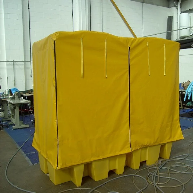 hot sale Reusable 100% Waterproof PVC Tarpaulin Pallet Cover Bag, Plastic Vinyl Pallet Cover Tarp Manufacturer
