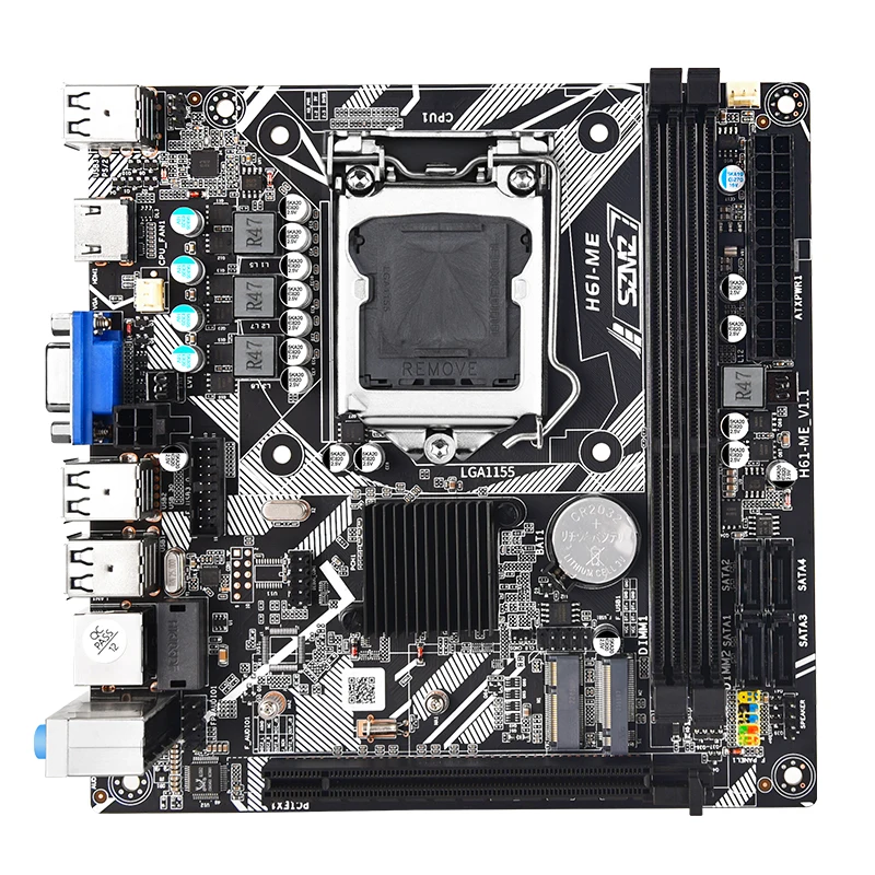 H61desktop материнская плата H61-ME памяти LGA 1155 DDR3 поддерживает процессор Intel Core I3 I5 I7