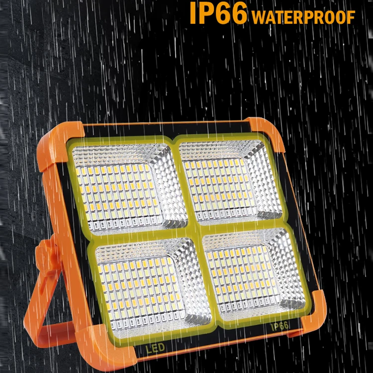 Good Quality Garden Outdoor Rainproof SMD Camping Light IP65 Floodlight 100W LED Integrated All In One Camping Lantern