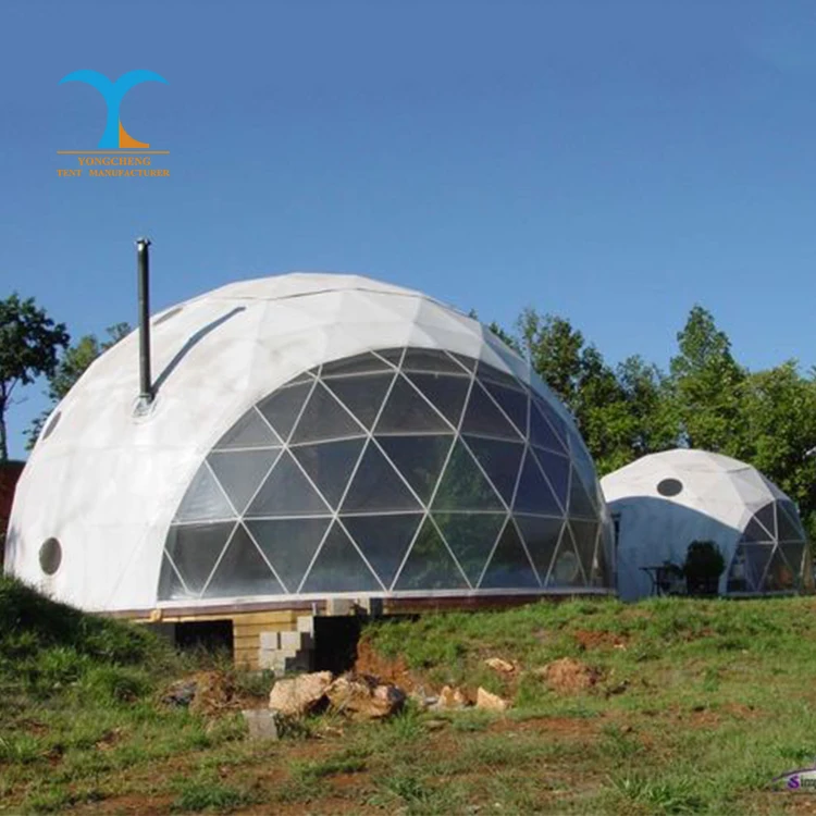 Сверхмощный 5 м ПВХ чехол для сада igloo геодезические купольные палатки продажи купольная палатка отеля Кемпинг садовый
