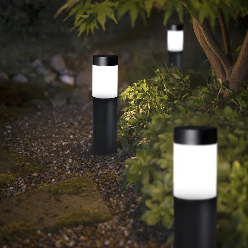Modern Style Aluminum Light Pole Waterproof Ip65 Led Garden Lights Villa Courtyard Led Bollard Light