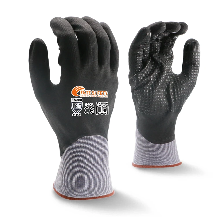 ENTE SAFETY High Quality Nitrile Foam Dot Beads Wear-resistant Safety Protective Gloves