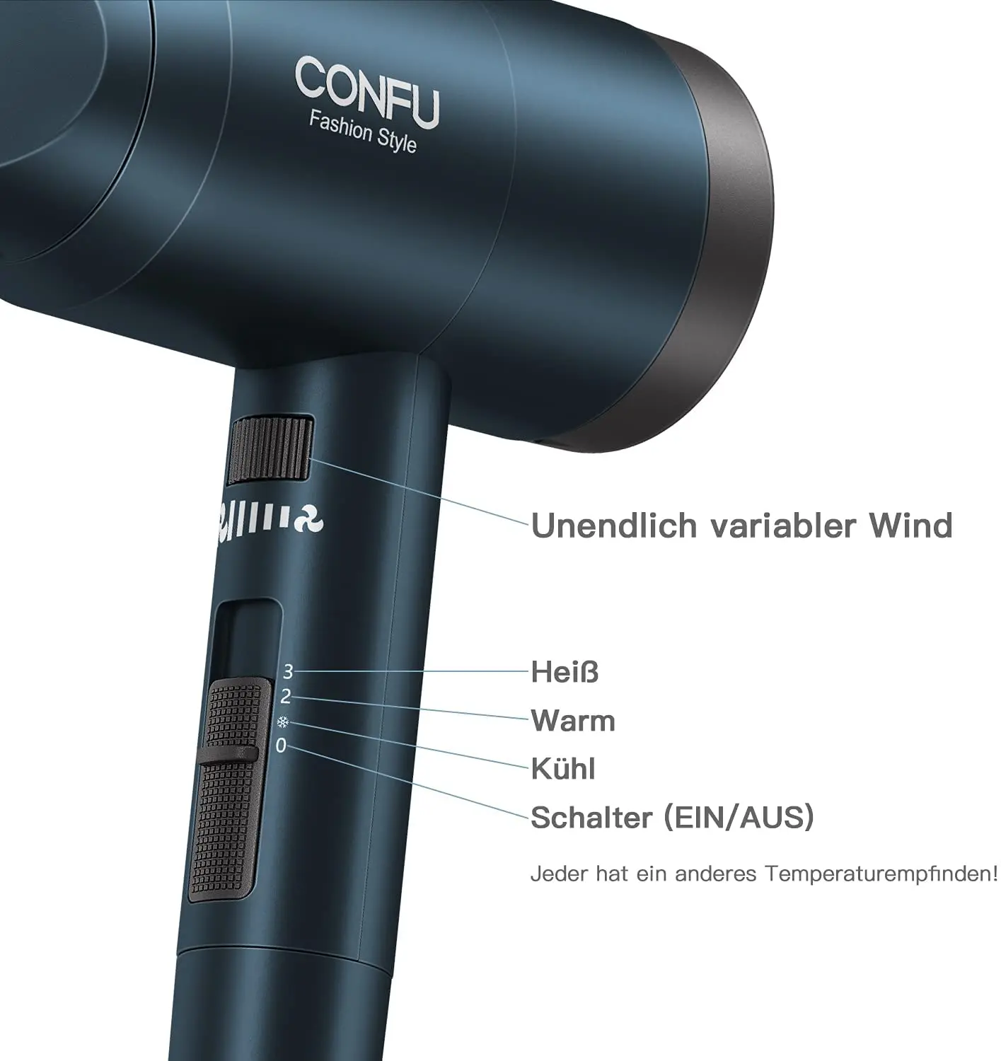 Salon DC Motor with Concentrator/Diffuser/Ionic Function Strong Wind Light Weight Hair dryer