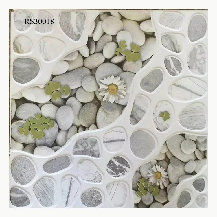 China Glazed Flowers Design Digital Bathroom Floor Ceramic Tiles 300x300