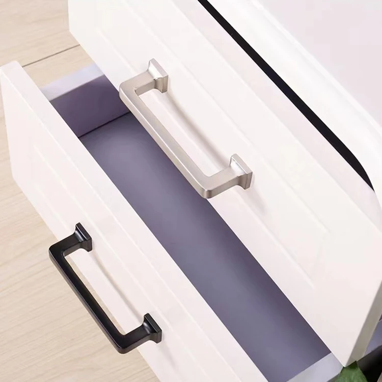 HIWELL Wholesale Solid Bedroom Furniture Drawer Pull Handles Simple Kitchen Cabinet and Knob