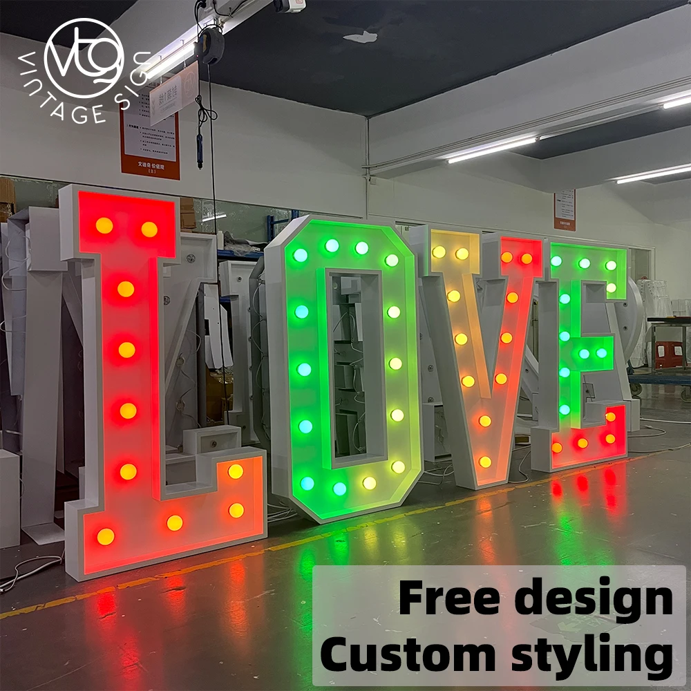 Warm White Large Big 0-9 Marquee Number Outdoor For Sign Light Up Marquee Letters Numbers