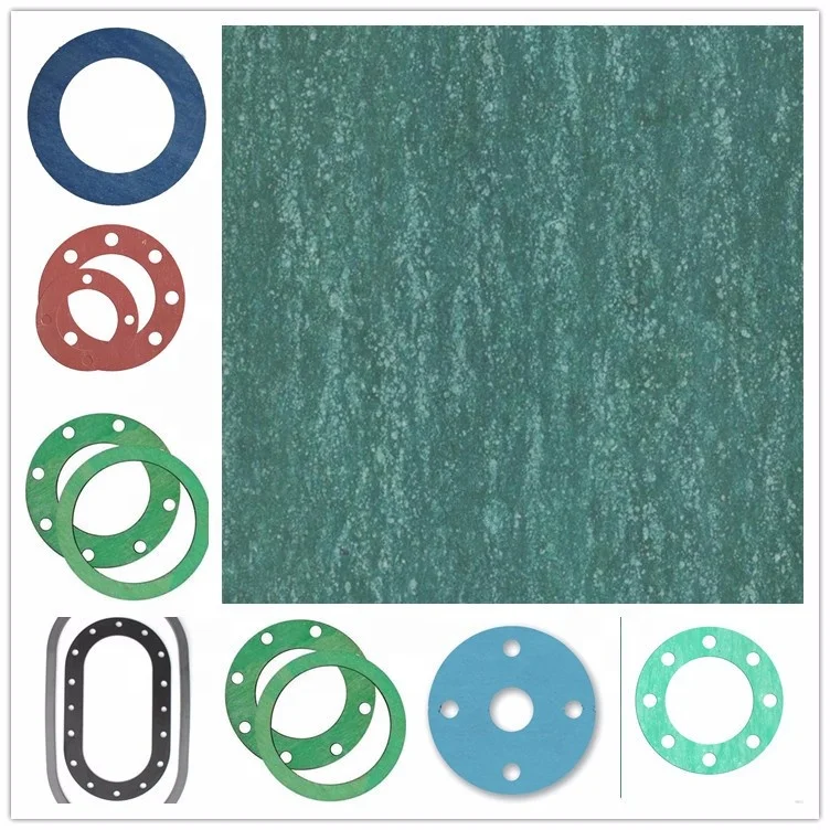 High temperature industrial gasket free asbestos rubber seal gasket with compression plate