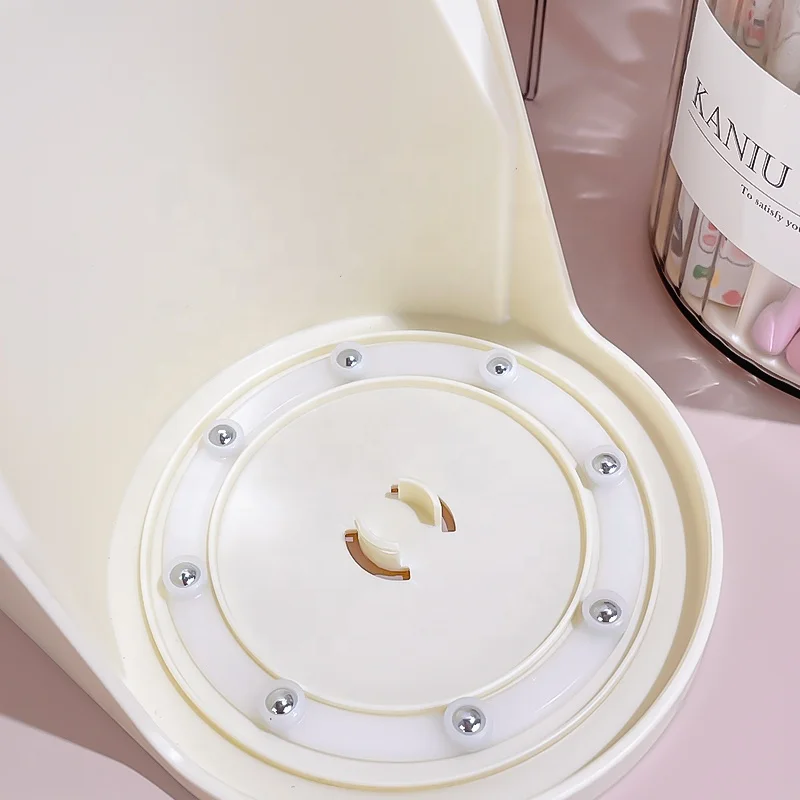 Multifunctional Rotating Nail Art Organizer For Nail Brush Cuticle Nippers Container Nail Beauty DIY Manicure Tools Storage Box