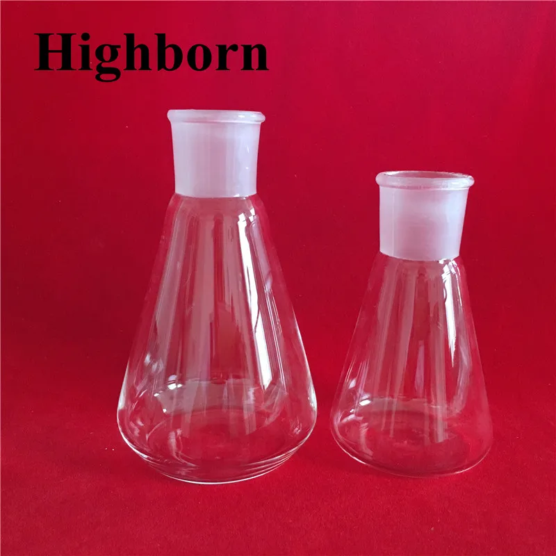 Лабораторная колба Erlenmeyer из боросиликатного стекла