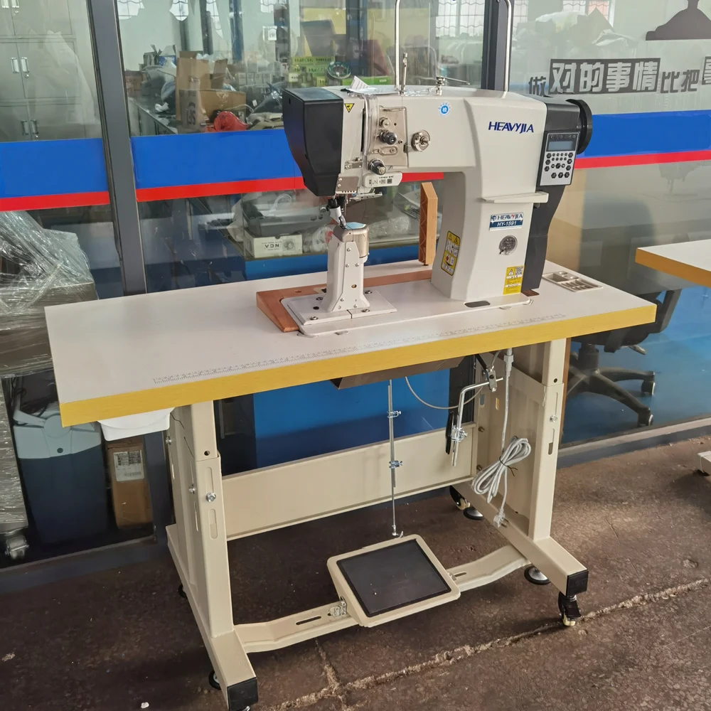 Double Needle Heavy Duty Post Bed Walking Foot Shoe Electric Industry Sewing Machine Price