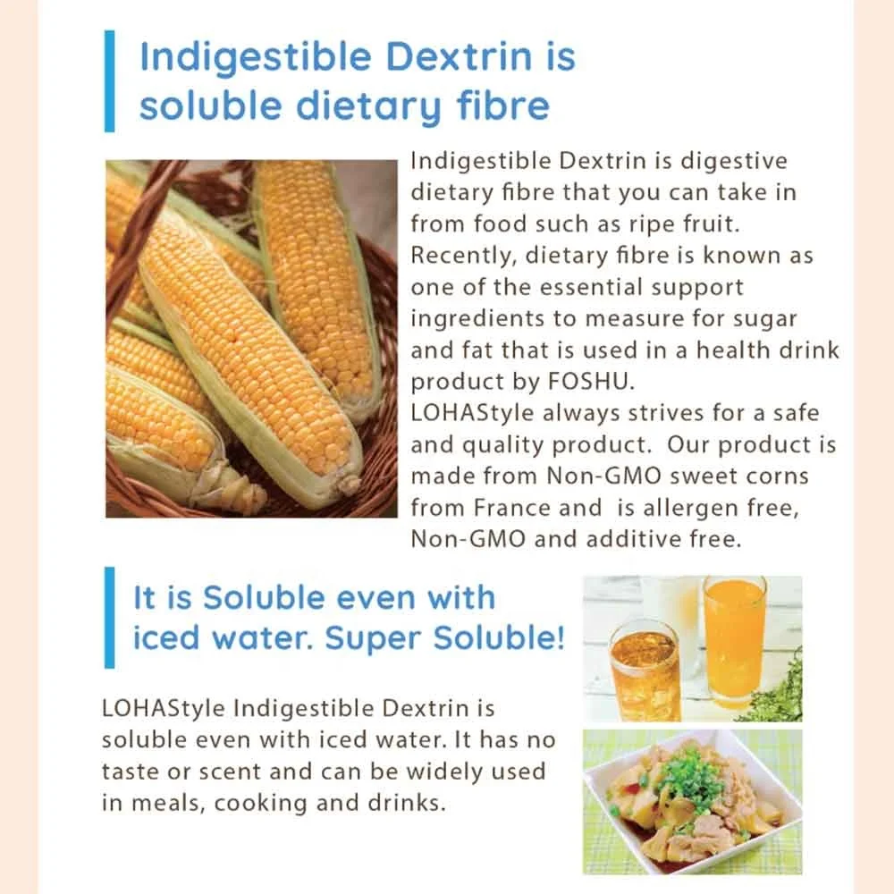 
Fiber diet high quality indigestible resistant food grade corn dextrin slimming diet fiber powder 