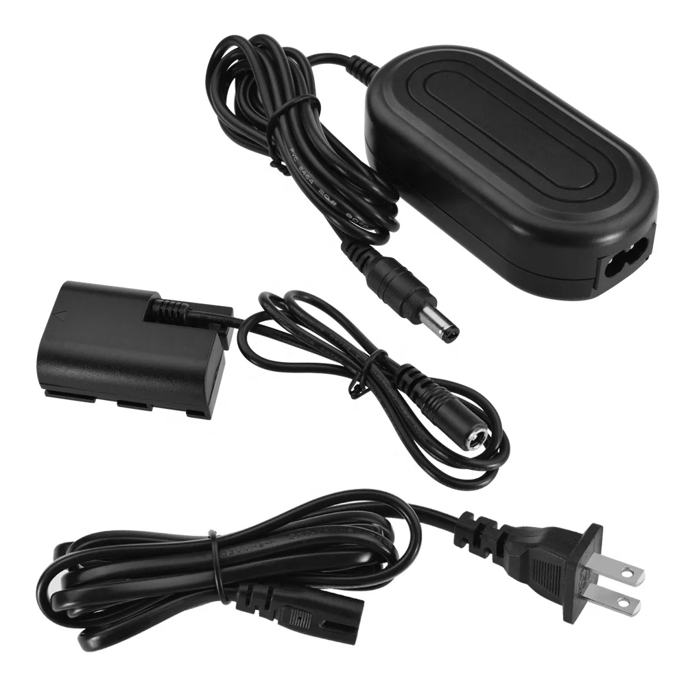 ACK-E6 AC Power Adapter DC Coupler Charger LP-E6 Dummy Battery Kit for Canon EOS 70D/7D 60D/6D 5D Mark II III Cameras
