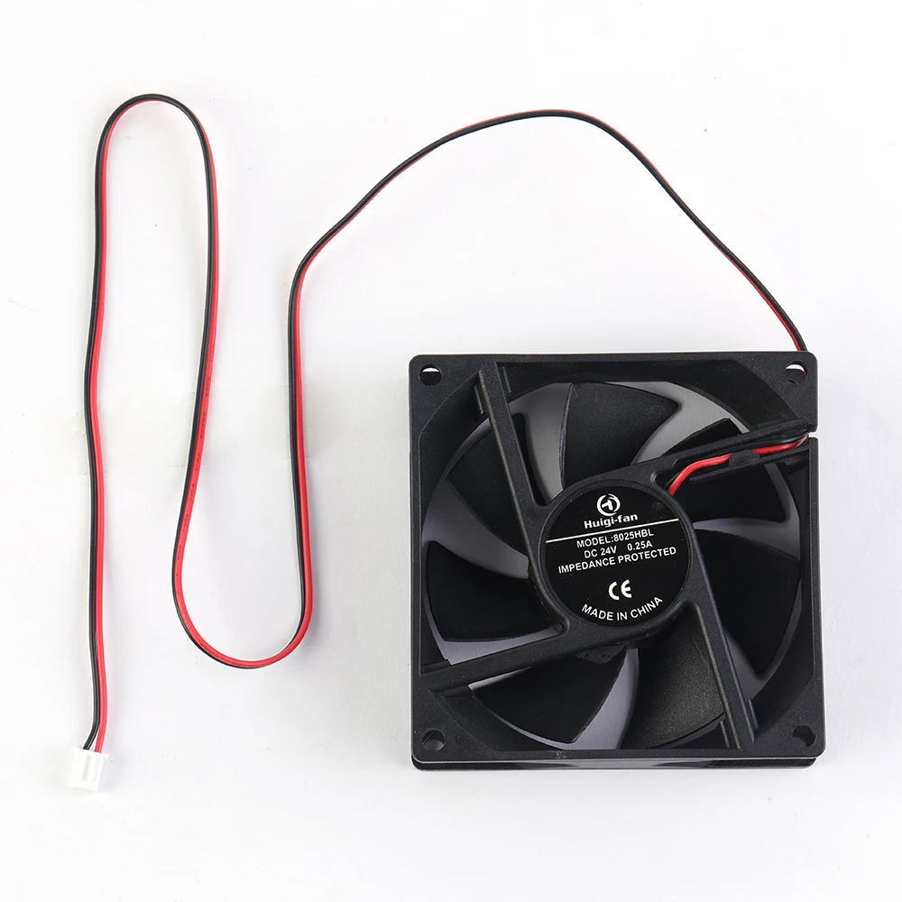 HY8025 80x80x25mm Hot Selling High Quality Dc 12V Axial Flow Fan Dc Cooling Axial Fan