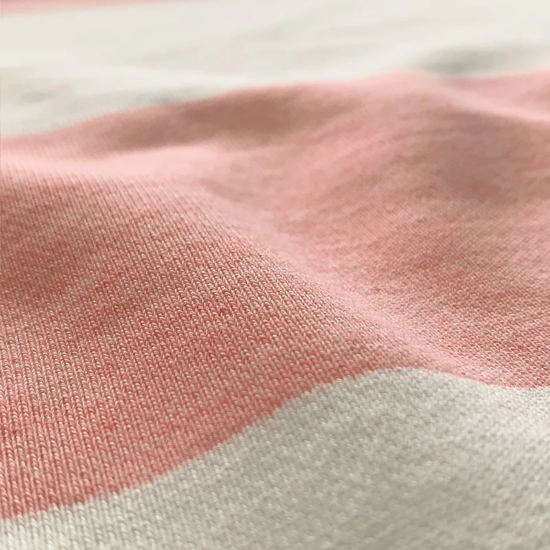  В широкую полоску 55% polyester42 % cotton3 искусственный шелк Классический Морской стиль высокое качество актуальная распродажа небольшая микс цветная французская махровая трикотажная