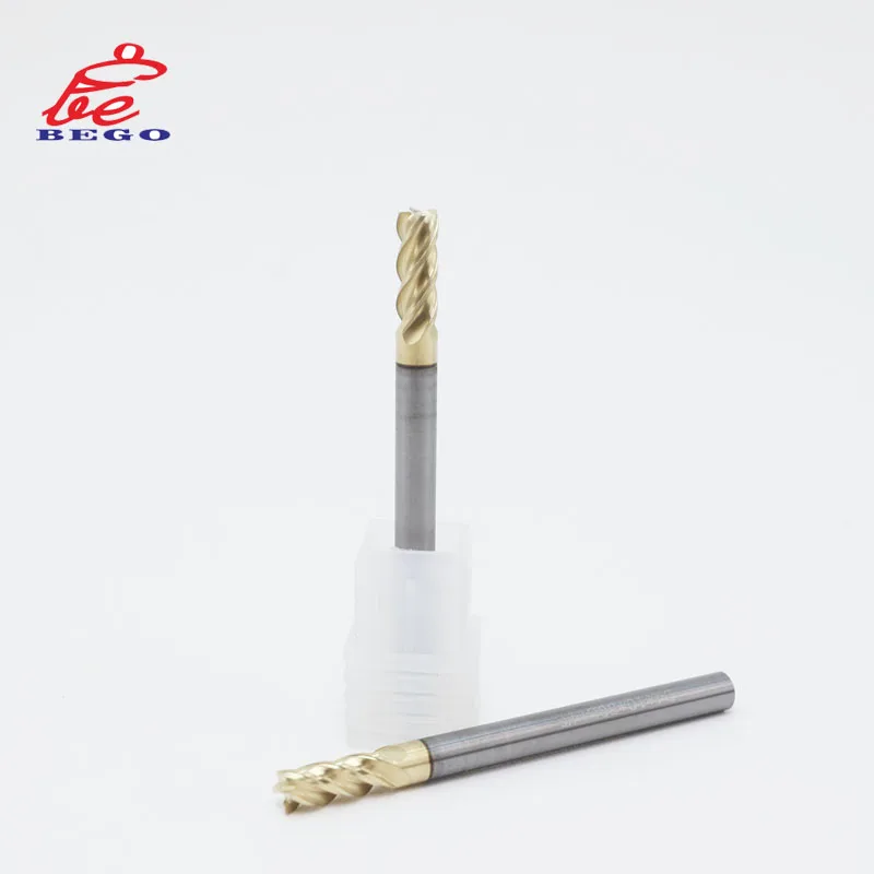 High Quality Solid Carbide Endmill Titanium Alloy Special Milling Cutter 4 Flute Square End Mills