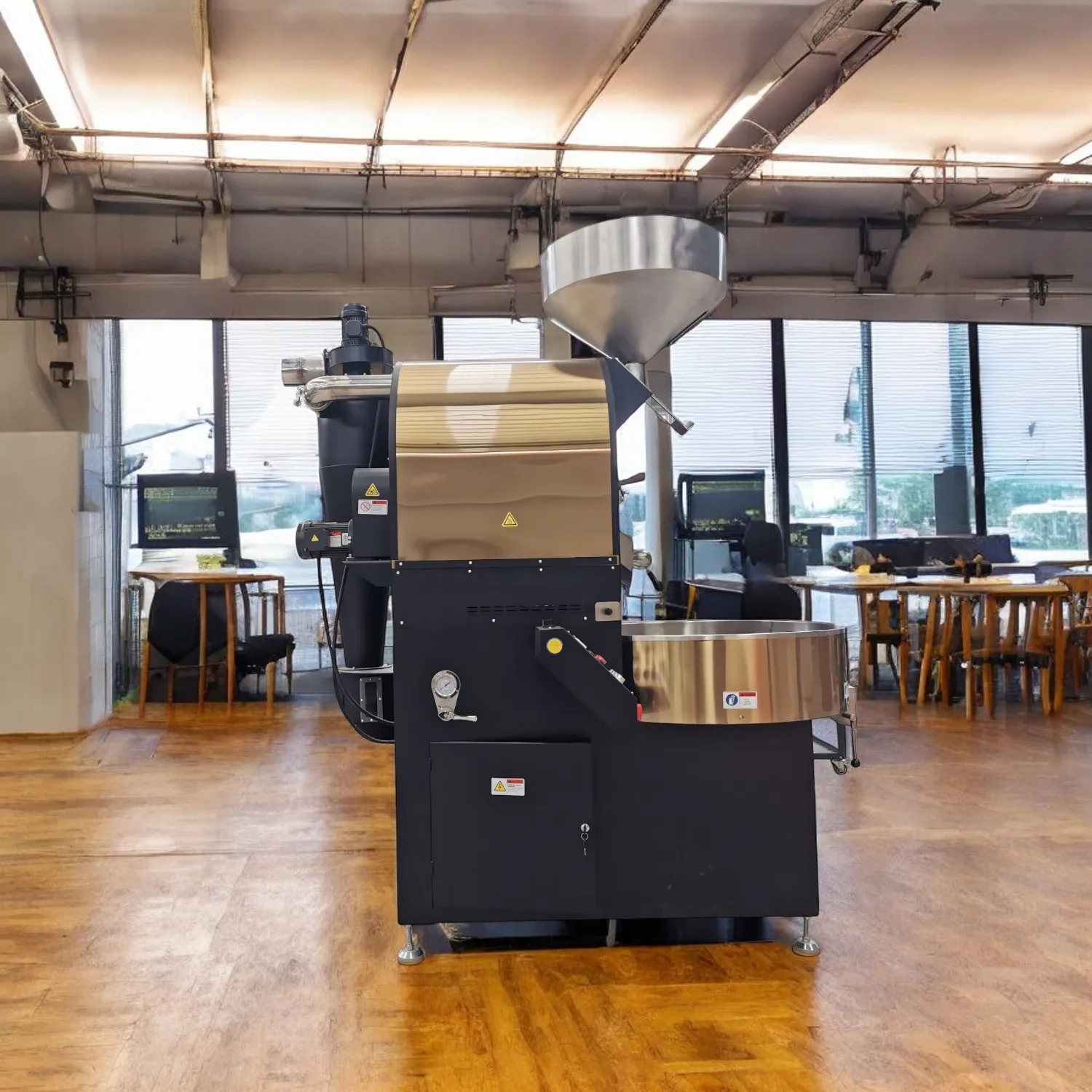 HAORAN 10kg 15kg 20kg small coffee beans roaster/coffee probat roaster price USB data logging