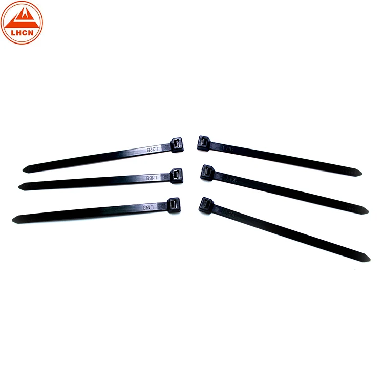 
Nylon 66 Plastic Flexible Selflocking Zip Cable Tie Black Zip Tie Mini Cable Zip Ties 150 MM 